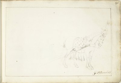 At, sağa by Gerard ter Borch (II) (signed by artist)