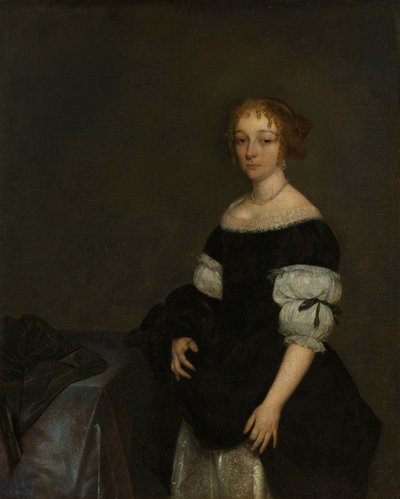Aletta Pancras (1649-1707) Francois de Vicq'in Karısı by Gerard ter Borch (II)