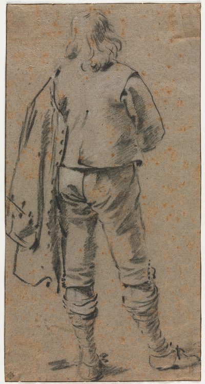 Arkadan Görülen Ayakta Bir Adam by Gerard ter Borch