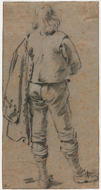 Arkadan Görülen Ayakta Bir Adam, c. 1630. by Gerard ter Borch