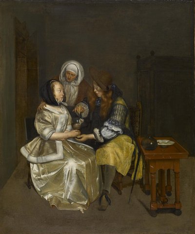 Bir Bardak Limonata, c.1664 by Gerard ter Borch