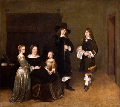Bir Ailenin Portresi, 1656 by Gerard ter Borch