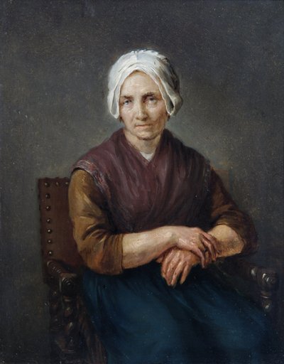 Oturan Köylü Kadın Portresi by Gerard ter Borch