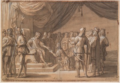 Frode Fredegod birçok Kral tarafından Selamlanır by Gerard van Honthorst