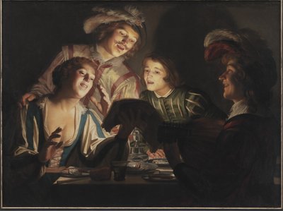 Mum Işığından Müzik Grubu by Gerard van Honthorst