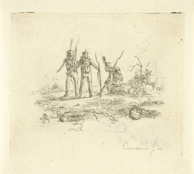 üç piyade by Gerardus Emaus de Micault