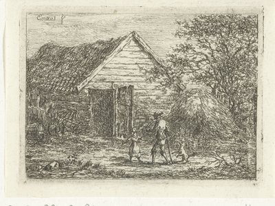 çim kulübede avcı Buradan kimsenin geçmesine izin verilmiyor by Gerardus Emaus de Micault