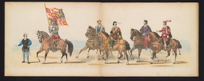 Leiden Öğrencilerinin Maskeli Balosu, 1855 (levha 7) Leiden öğrenci birliklerinin üyeleri tarafından 12 Haziran 1855