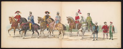 Leiden Öğrencilerinin Maskeli Balosu, 1855 (levha 9) Leiden öğrenci birliklerinin üyeleri tarafından 12 Haziran 1855