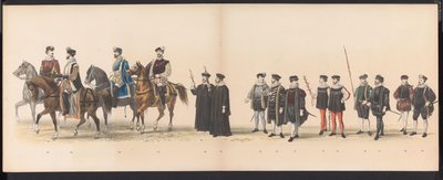 Leiden Öğrencilerinin Maskeli Balosu, 1870 (levha 6) Leiden öğrenci birliği üyeleri tarafından 7 Haziran 1870