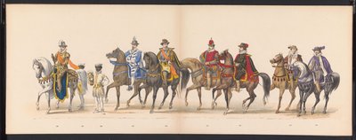 Leiden öğrencilerinin maskeli balosu, 1875 (levha 10) Leiden öğrenci birliğinin üyeleri tarafından 15 Haziran 1875