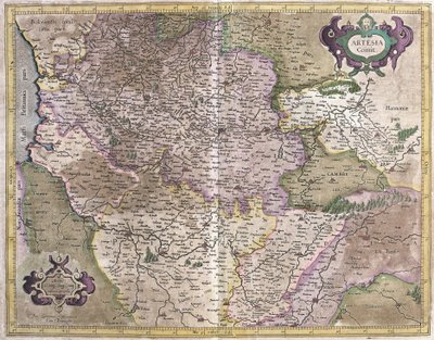 Artois, Fransa (gravür by Gerardus Mercator