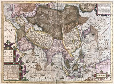 Asya (gravür by Gerardus Mercator