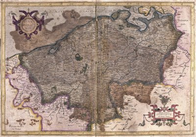 Belçika (gravür by Gerardus Mercator
