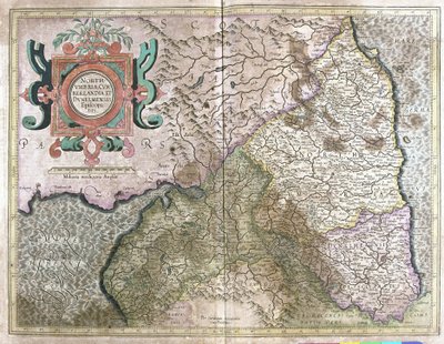 İngiltere ve İskoçya (gravür by Gerardus Mercator