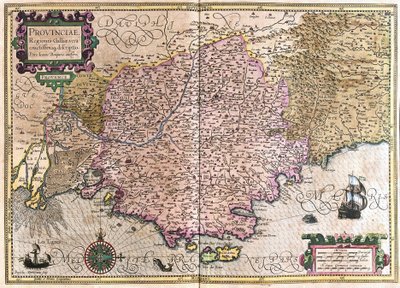 Fransa (gravür by Gerardus Mercator