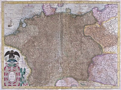 Almanya (gravür by Gerardus Mercator