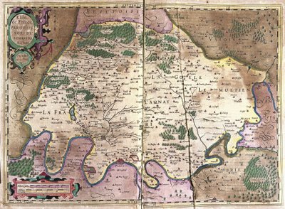 Ile-de-France, Kuzey Fransa by Gerardus Mercator