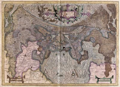 Hollanda (gravür by Gerardus Mercator