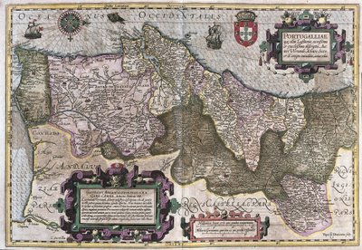 Portekiz (gravür by Gerardus Mercator