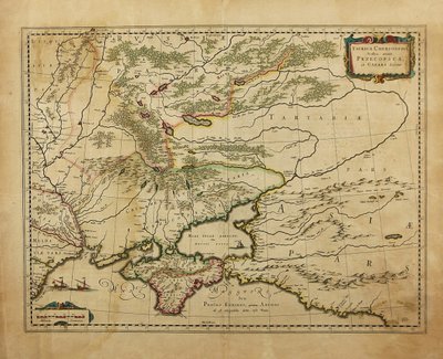 Taurica Chersonesus. Kırım Haritası, 1595 by Gerardus Mercator