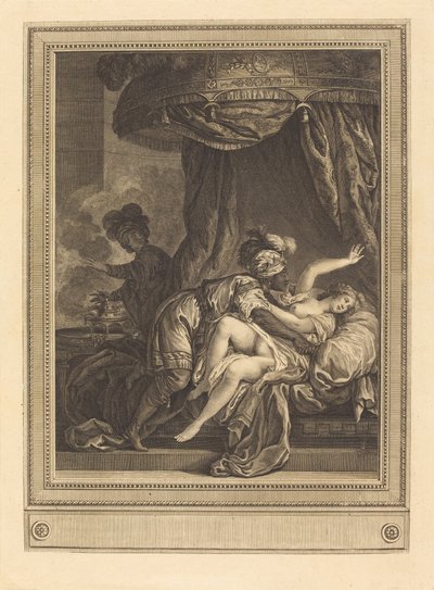 Etiyopya Kralı by Geraud Vidal after Charles Monnet