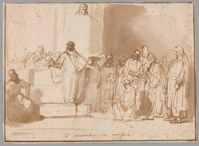 Mesih ve Zina Edilen Kadın by Gerbrand van den Eeckhout
