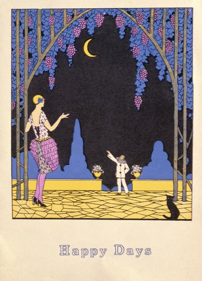 Mutlu Günler, 20. yüzyıl (litografi) by Gerda Marie Frederike Wegener