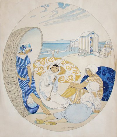 Danimarka Sahilinde Sohbet by Gerda Wegener