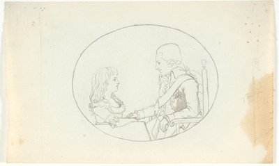 Veliaht Prens Frederik ve Veliaht Prens (Chr. VIII) by Gerhard Ludvig Lahde
