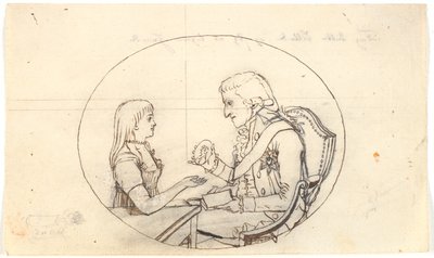 Veliaht Prens Frederik ve Veliaht Prens (Chr. VIII), ölen Veliaht Prenses Sofie Frederikke
