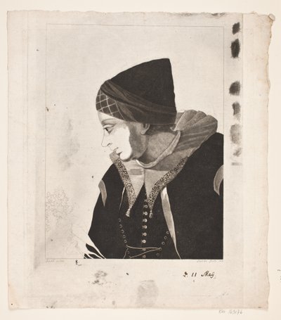 Bir Amager kızı by Gerhard Ludvig Lahde