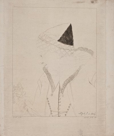 Bir Amager kızı by Gerhard Ludvig Lahde