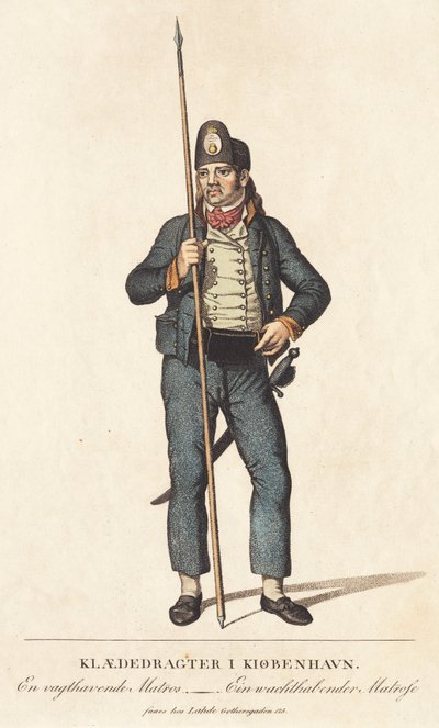Görevli bir denizci by Gerhard Ludvig Lahde