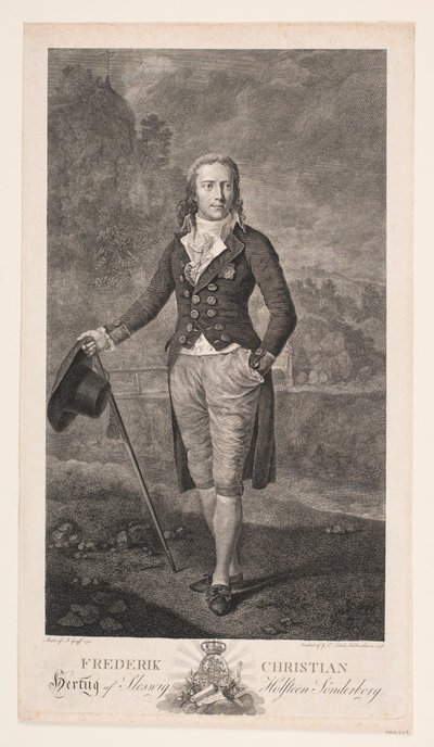 Frederik Christian, Schleswig Dükü by Gerhard Ludvig Lahde