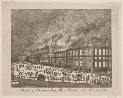 Christiansborgslots Prospektüsü 26 Şubat 1794