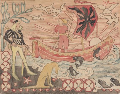 Frisky şarkı, yaklaşık 1892. by Gerhard Munthe
