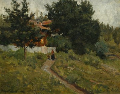 kadın ve çocuk by Gerhard Peter Frantz Vilhelm Munthe