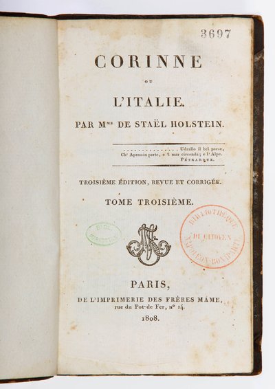 Corinne ou lItalie