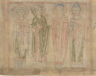 Aziz Kıbrıslı, Vitus, Stephan ve Cornelius by German 12th Century