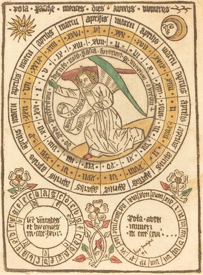 1466 Yılı ile Başlayan Bir Paskalya Takvimi by German 15th Century