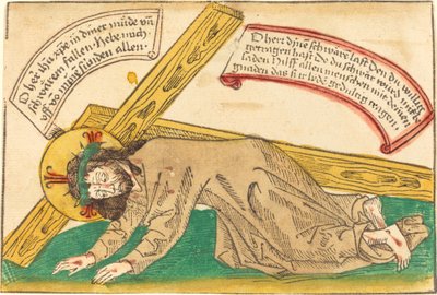 Haçın Ağırlığı Altında Düşen Mesih by German 15th Century