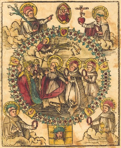 Azizlerle Tesbih Madonna by German 15th Century