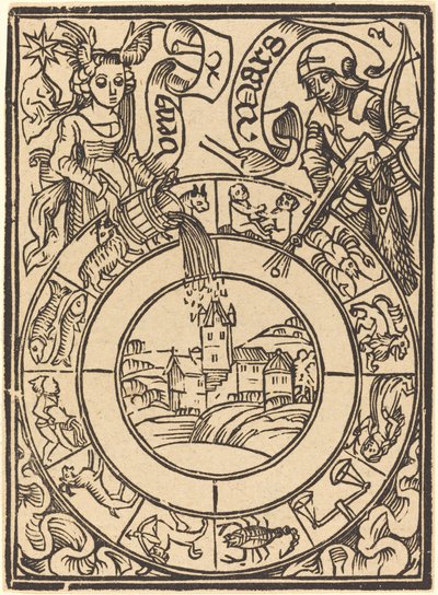 Mars ve Venüs by German 15th Century