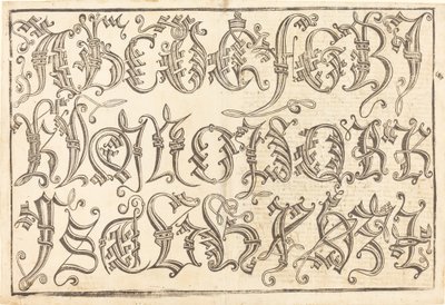 süs alfabesi by German 15th Century
