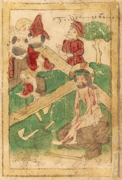 Çarmıha Gerilme Hazırlığı by German 15th Century