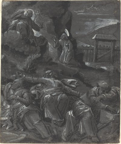 Getsemani Bahçesinde İsa by German 16th Century