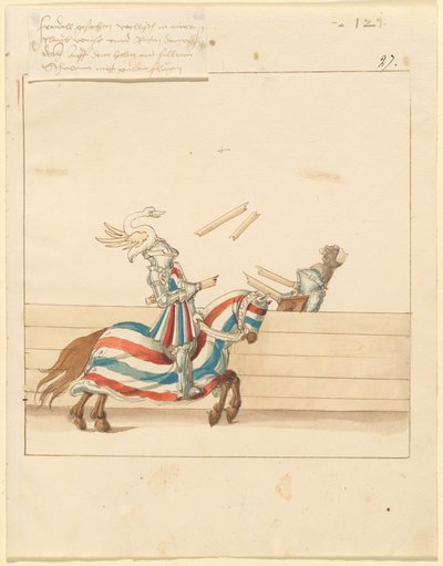 italyanca, barış, mızrak dövüşü by German 16th Century