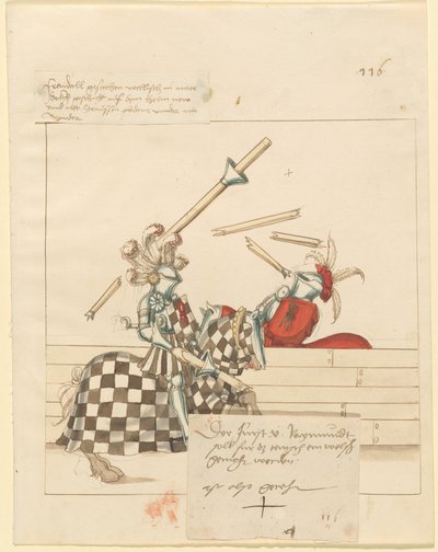 italyanca, barış, mızrak dövüşü by German 16th Century