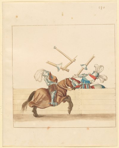 italyanca, barış, mızrak dövüşü by German 16th Century